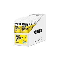 226ERS - High Energy Gel, Gel Energético para Deportistas, Ciclodextrina, Hidratos de Carbono y Aromas Naturales, Favorece Uso de Glucosa y la Digestión, Sabor Limón, 24 Geles