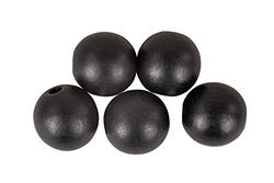 Rayher Sfere Forate Fsc 100%, Opaco, 30Mm Ø, Nero, Bus.Blis. 4Pz, 63077576