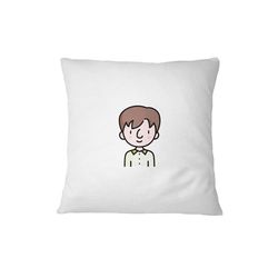 Bona Basics Funda de Almohada Decorativa, poliéster, Blanco 1, 45 x 45 cm