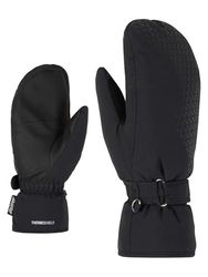 Ziener KISARI - Guanti da sci da donna, impermeabili, senza PFC, nero, 6