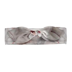 Pinokio Hoofdband Tres Bij, 100% viscose, grijs, bloemenpatroon, meisjes, maat 50-53 (50), TRES BIEN GREY, 1 stück (1er Pack)