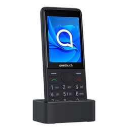 TCL 4022S - Telefono cellulare con tastiera, Ampio display da 2,8", Speaker potente, Tasto SOS, Camera VGA, Batteria 10gg in stand-by, Radio FM, Bluetooth, Basetta di ricarica inclusa, Nero [Italia]