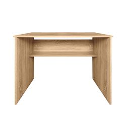 Mattfy Bureau, Tables pour Ordinateur, Couleur, Pratique et Fonctionnelle, Dimensions : 90 cm (Largeur) x 49,5 cm (Profondeur) x 77 cm (Hauteur), Bois, Beige (Cambria), 90 x 49,5 x 77 cm