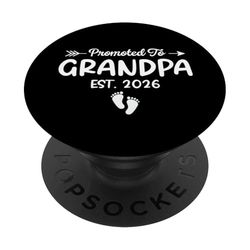 Promoted To Grandpa Est. 2026 Baby Announcement For Grandpa PopSockets Adhesive PopGrip