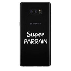 Zokko Beschermhoes voor Samsung Note 9 Super Paten, zacht, transparant, witte inkt