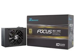 Seasonic Focus SGX-650(2021), 650W 80+ Gold, Full Modular, Fattore di forma SFX, dimensioni compatte, controllo ventola in modalità fanless, silenziosa e raffreddamento, 10 anni di garanzia,