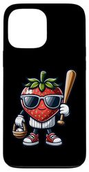 Fragola Baseball Fresca E Divertente Custodia per iPhone 13 Pro Max
