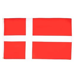 AZ FLAG - Drapeau Danemark - 150x90 cm - Drapeau Danois 100% Polyester Avec Oeillets Métalliques Intégrés - Pavillon 110 g
