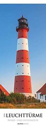 Lighthouses - North and Baltic Sea Coast 2024 - Striped Calendar XXL 25 x 69 cm - Picture Calendar in Portrait Format - Wall Planner - Lighthouse Calendar