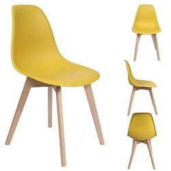 SILLA ESCANDINAVA MOSTAZA