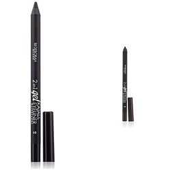 Deborah Milano Matita Occhi 2 in 1 Kajal e Eyeliner Waterproof, 01 Black, a Lunga Durata & Milano Matita Occhi 2 in 1 Kajal e Eyeliner Waterproof, 05 Brown, a Lunga Durata