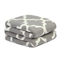 Dreamscene Coperta in pile con motivo geometrico a traliccio, coperta da letto, coperta da giardino, calda, per divano, letto, sedia, picnic, marocchino, 120 x 150 cm, colore: carbone