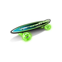 Stamp Sas JS123310L Skate Board 24" x 7" Lightning Wheels, Groen-Blauw-Zwart-Wit