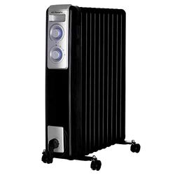 Orbegozo RN 2500 - Radiateur à bain d’huile, 11 éléments, 2000 W, lampe à LED, thermostat réglable, range-câbles, roulettes pivotantes