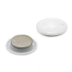Magnet Expert Blanc haute puissance Panneau/planification aimant (40 mm de diamètre x 11 mm de haut) (pack de 2)