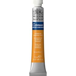 Winsor & Newton 8840082 Cotman aquarelverf Studio waterverf, levendige hoogwaardige kleuren met zeer goede verwerkingseigenschappen 8 ml tube -Cadmium Orange Hue
