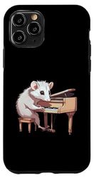 Carcasa para iPhone 11 Pro Divertido jugador de piano, pianista, profesor, músico, zarigüeya regalo