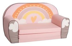 KNORRTOYS.COM Canapé pour Enfant, Coton Mousse, Arc-en-Ciel