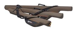 Savage Gear Twin Rodbag - slitstark väska för fiskespö för sportfiskare, vadderad avdelare, avtagbar axelrem, perfekt för sötvattens- och saltvattensspön, fasta spolar och baitcaster-spön 140 cm