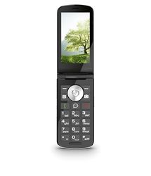 emporiaTOUCHSMART.2 Flip Phone, Senior Phone Without Contract, 3.25" Color Display, Emergency Button, High Volume, Large Keys, Charging Station, WhatsApp & Messaging Function, Black