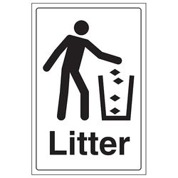 V Safety Litter Panneau de sécurité en aluminium composite 300 x 400 mm 3 mm