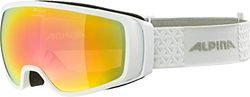 ALPINA DOUBLE JACK Q-LITE Skibril, uniseks, voor volwassenen, wit, One Size