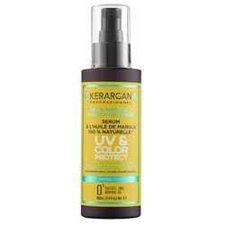 Kerargan - UV & Color Protective Serum with Marula Oil for Dry and Colored Hair - Anti-Frizz, Smoothing, Moisturizing - Sulfate-Free, GMO-Free, Mineral Oil-Free - 3.38 Fl oz