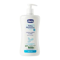 Chicco Baby Moments Crema Corpo Fluida con Latte di Mandorla, con Formula Naturale, 0+ Mesi - 500 ml