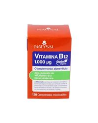 VITAMINA B12 1000 mcgrs. | 120 Comprimidos. Estimulante del metabolismo energético | Natysal