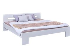 Inter Link Letto Struttura letto Letto per ragazzi Letto per ospiti Letto matrimoniale Letto contemporaneo Senza rete a doghe Laccato bianco Annik 180x200cm