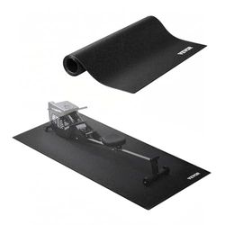 VEVOR Löpbandsmatta för mattgolv, 600 x 1300 x 4 mm träningsutrustningsmatta för elliptisk och promenaddyna, PVC-golvskydd med hög densitet, vattentätt och halkfritt för hemmagym