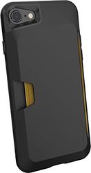 Silk Apple iPhone 6S/6 Plus Wallet Case - Q Credit card zak [Slanke beschermende tas met kickstand | Grip Cover], iPhone 7/8, zwart