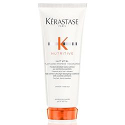 Kérastase Nutritive, Acondicionador hidratante y desenredante , Para Cabello seco, Protege, nutre y repara, Con nutrientes esenciales, Lait Vital, 200 ml