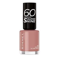 Rimmel London 60 Seconds Super Shine Nail Polish, Mauve to the Music, 8ml