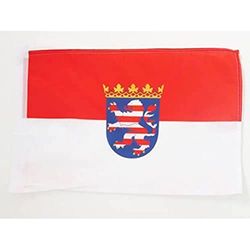 AZ FLAG Drapeau Hesse 45x30cm - PAVILLON Hessen - Land Allemagne 30 x 45 cm Haute qualité