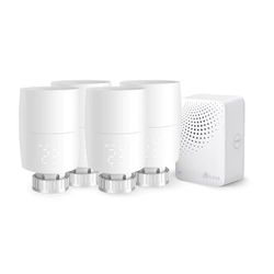 TP-Link Kasa Smart Radiator Thermostat Starter Bundle - 1xKE100 Kit + 3xKE100 Valves, Energy Saving, LED Display, Smart Schedule, Alexa & Google Home Compatible, No Bridge Required