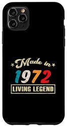 Custodia per iPhone 11 Pro Max Realizzato Nel 1972 Original Vintage Birthday Limited