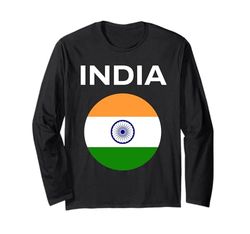 Bandiera dell'India moderna Maglia a Manica