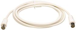 PRO SIGNAL JR9009/2M WHITE-ROHS TV Aerial Lead, Coax Plug to Coax Plug, 2m White