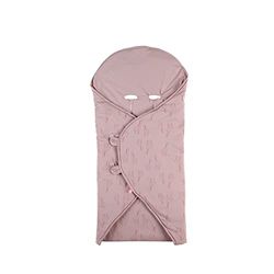 NOUKIES - Couverture de Promenade Mix&Match - Jersey - Motifs girafes - Rose