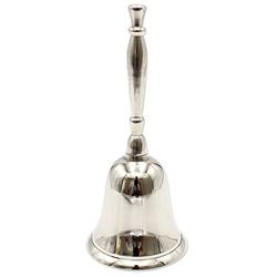 Dekohelden24 Clochette de Table en métal argenté Dimensions H x Ø : env. 21 x 9 cm