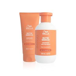 Bundle of Wella Professionals Nutri-Enrich Shampoo 300ml + Wella Professionals Professional Conditioner 200ml