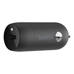 Belkin Chargeur de voiture USB-C 20 W, chargeur voiture allume-cigare USB, charge rapide pour iPhone 15, 14, 13, 12, Galaxy S24, S23, Google Pixel, Sony, iPad, tablettes, etc.