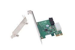 SilverStone SST-EC03S-P - PCI-E Uitbreidingskaart Met USB 3.0, 5V 4-Pins Molex Stroomaansluiting, 20-Pins Connector en 3.5" Frontpaneel Met 2 Poorten, Zilver