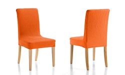 Martina Home Emilia Pack kuddfodral för stol med ryggstöd, tyg 24 x 30 x 6 cm orange