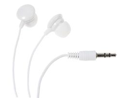 Vivanco SR 3 white in-ear stereo oordopjes (3,5 mm jackstekker, 1,2 m) wit