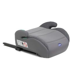 Chicco Quasar Fix i-Size, Silla de Coche para Niños 7-12 Años (126-150 cm), Peso 23-36 kg, Grupo 3, Fácil de Instalar con Sistema Isofix, con Reposabrazos Acolchados y Asiento Cómodo, Gris