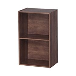 Iris Ohyama, kantoorplank/boekenkast/archiefkast/houten kast/kantoor basisplank, modern, modulair, kantoor, woonkamer, studeerkamer - Office Basic Rack - CX-2FN - Bruin