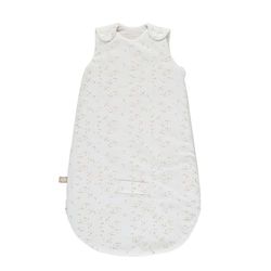 Nattou Saco de dormir de bebé para invierno y temporadas de transición, De algodón y poliéster, Aprox. 70 cm, 0 - 6 meses, Flo, Oli & Ernest, Blanco