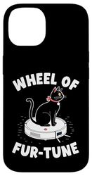 Wheel Of Fur-Tune Robot Vacuum Cleaner Funny Cat Case for iPhone 14